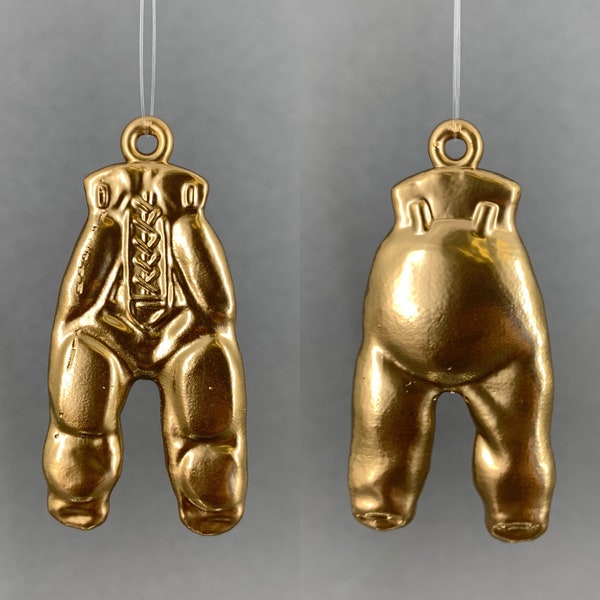 60mm 3D Printed College Football Rivalry Gold Pants Hanging Holiday Ornament