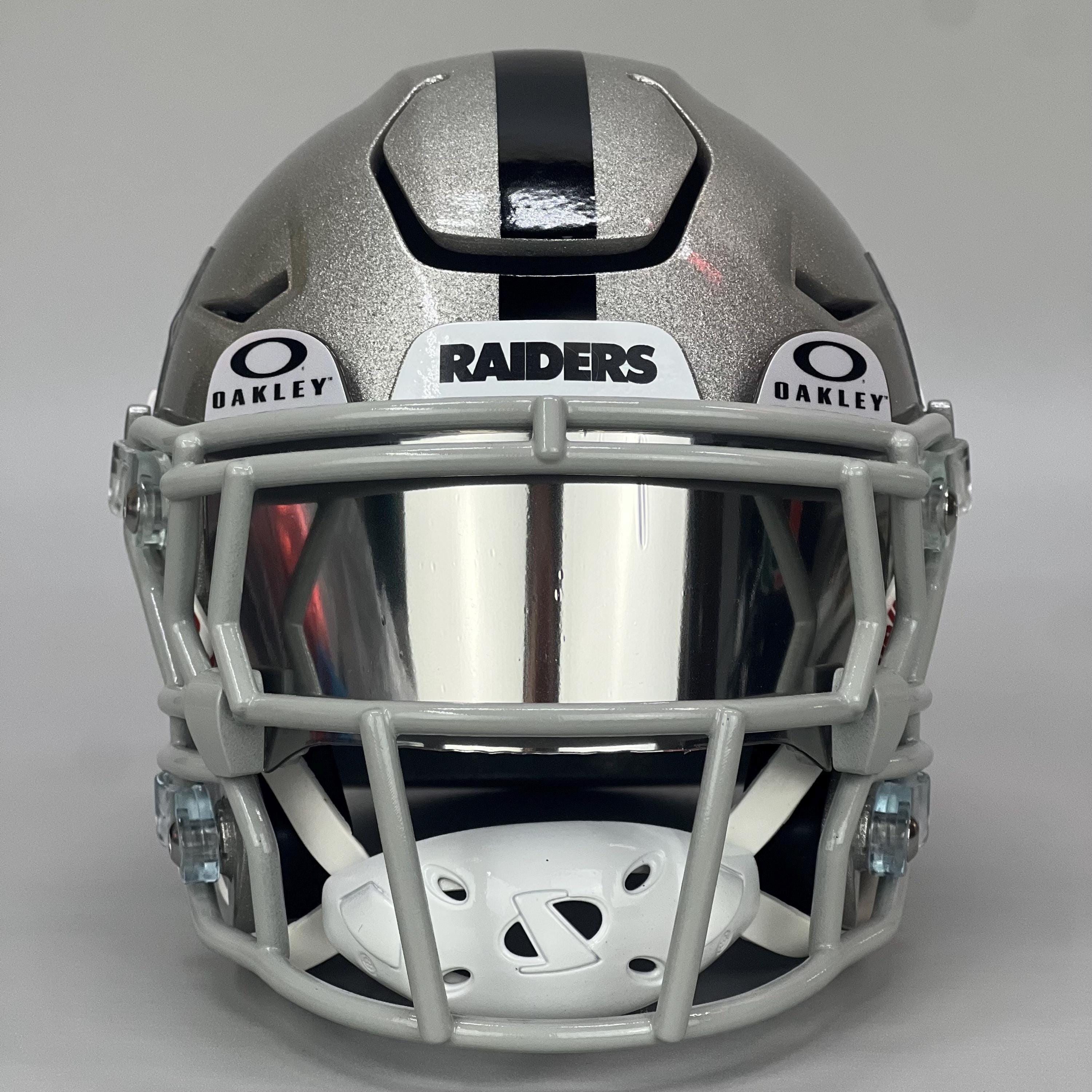 3D Printed Las Vegas Raiders Ashton Jeanty Silver Riddell Speedflex With  Custom Facemask and Visor Modern Era Football Mini Helmet - Etsy
