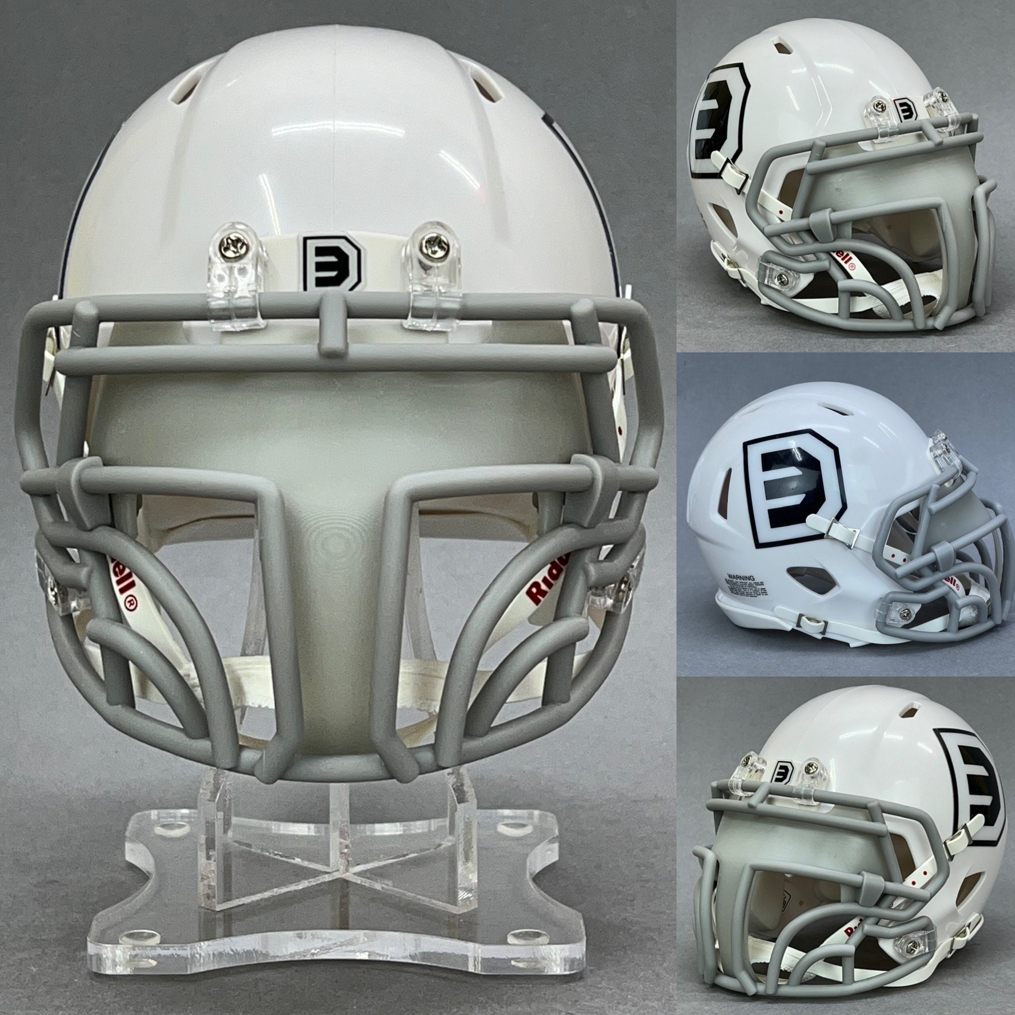3D Printed Custom “bounty Hunter” Themed Riddell Speed Mini Helmet