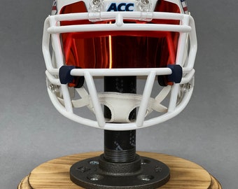 UNC Tarheels Patriotic Military Appreciation Themed Riddell Speed Mini Helmet With Red Chrome Visor