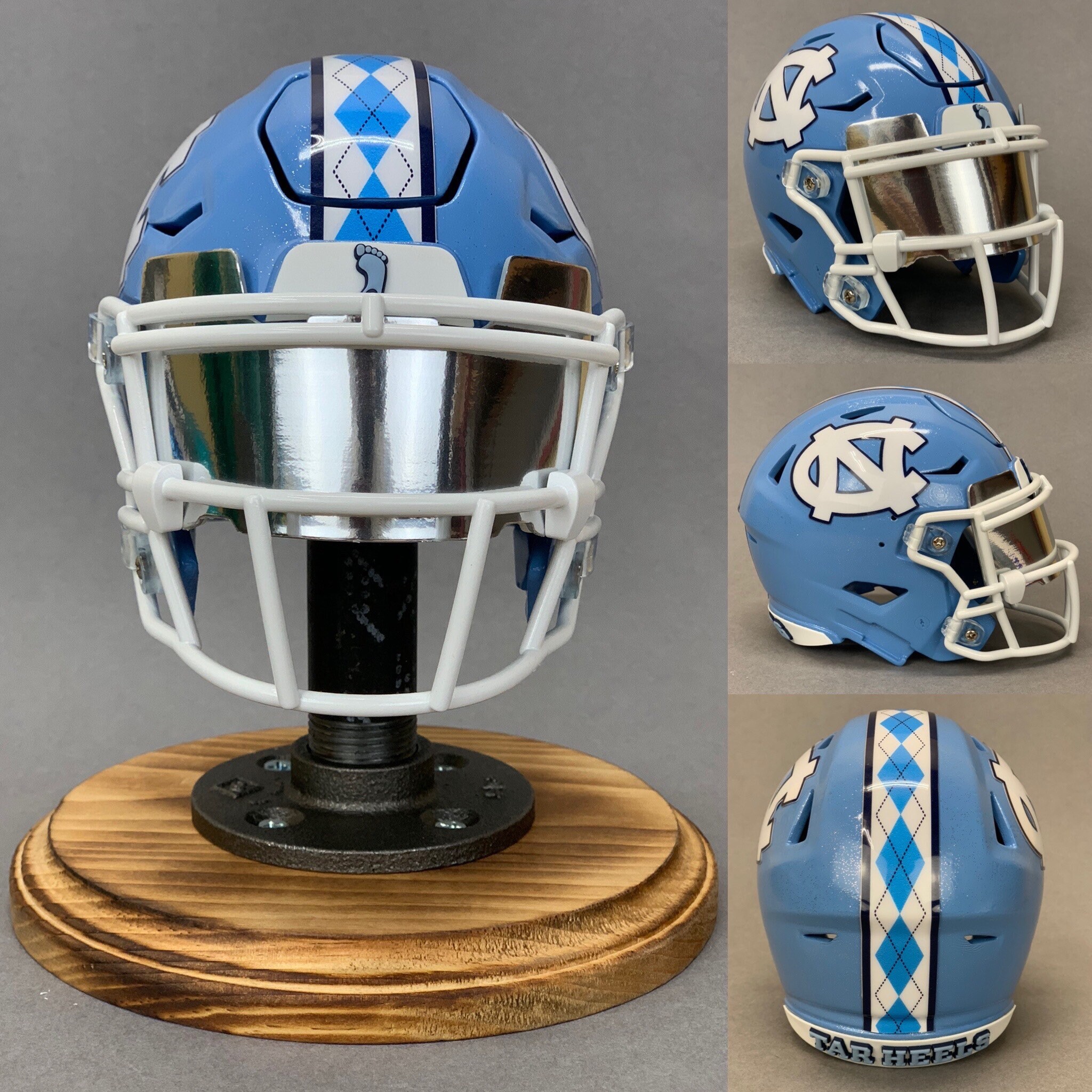 3D Printed North Carolina Riddell Speedflex Mini Helmet With Etsy