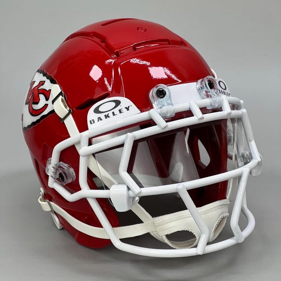 3D Printed 2024 Travis Kelce Kansas City Chiefs Schutt F7 Mini Helmet With  EGOP-VI Facemask and Custom Visor - Etsy