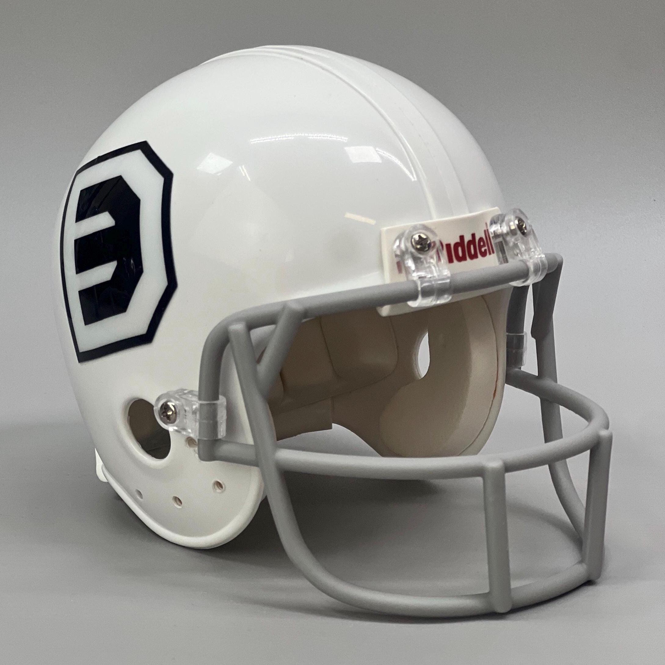 dr topoleski football helmets Tom Osborne & Frank Solich PSA Certified Nebraska Schutt Mini Helmet It features eye Henry Winkler Coach Klein Signed