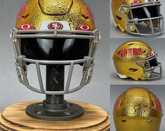 3d football helmet raiders 49ers iners San Francisco PZLZ FOCO Riddell San Francisco 49ers NFL