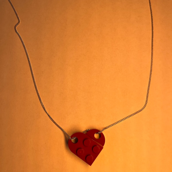 Lego® Heart Necklace Etsy