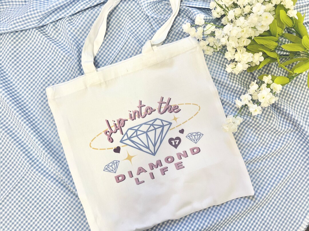 Seventeen SVT Kpop Slip Into the Diamond Life Pink Blue Canvas Etsy