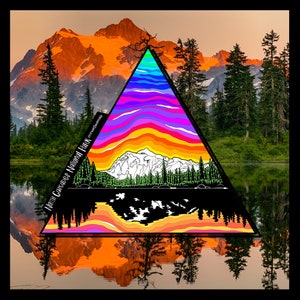 North Cascades National Park, Washington, PNW, Pacific Northwest, Cascades, Mirror Lake, Mount Baker: Sticker