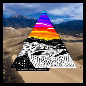 Great Sand Dunes National Park, Sand Dunes, Colorado, Sand, National Parks: Sticker