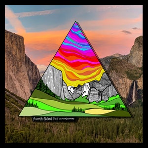 Yosemite-Nationalpark, Yosemite, Nationalpark, Kalifornien, Künstlerspitze: Sticker