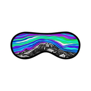 Mt. Rainier National Park, Mount Rainier, Washington, PNW, Pacific Northwest: Sleeping Mask, Airplane Mask, Eye Mask
