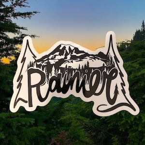 Rainier, Mount Rainier, Washington, PNW, Pacific Northwest, Mount Rainier National Park: Sticker