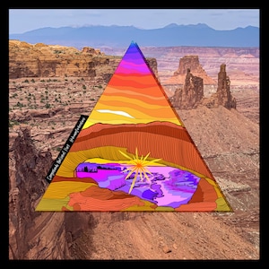 Canyonlands National Park, Utah, Utah Big Five, Big 5, Mesa Arch, Canyonlands: Sticker