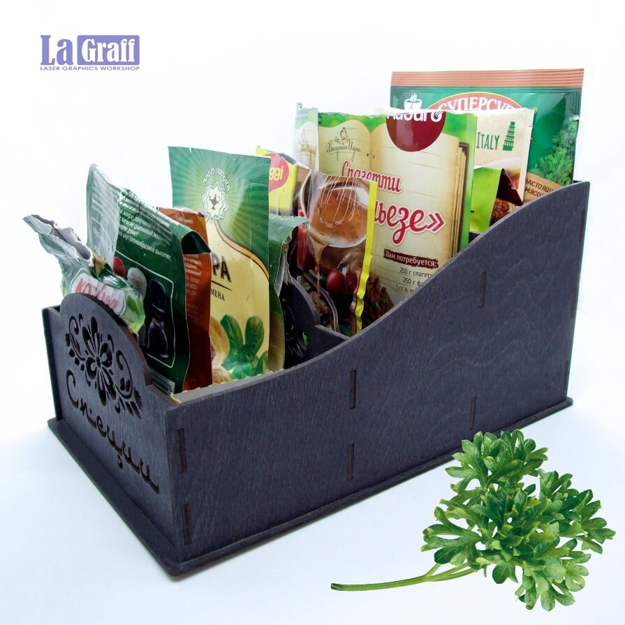 Organizer for bags of spices and condiments Kitchen Spice Etsy