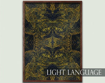 Ethereal Light Language Drawing - PDF Download - Guided Meditation - Healing Art