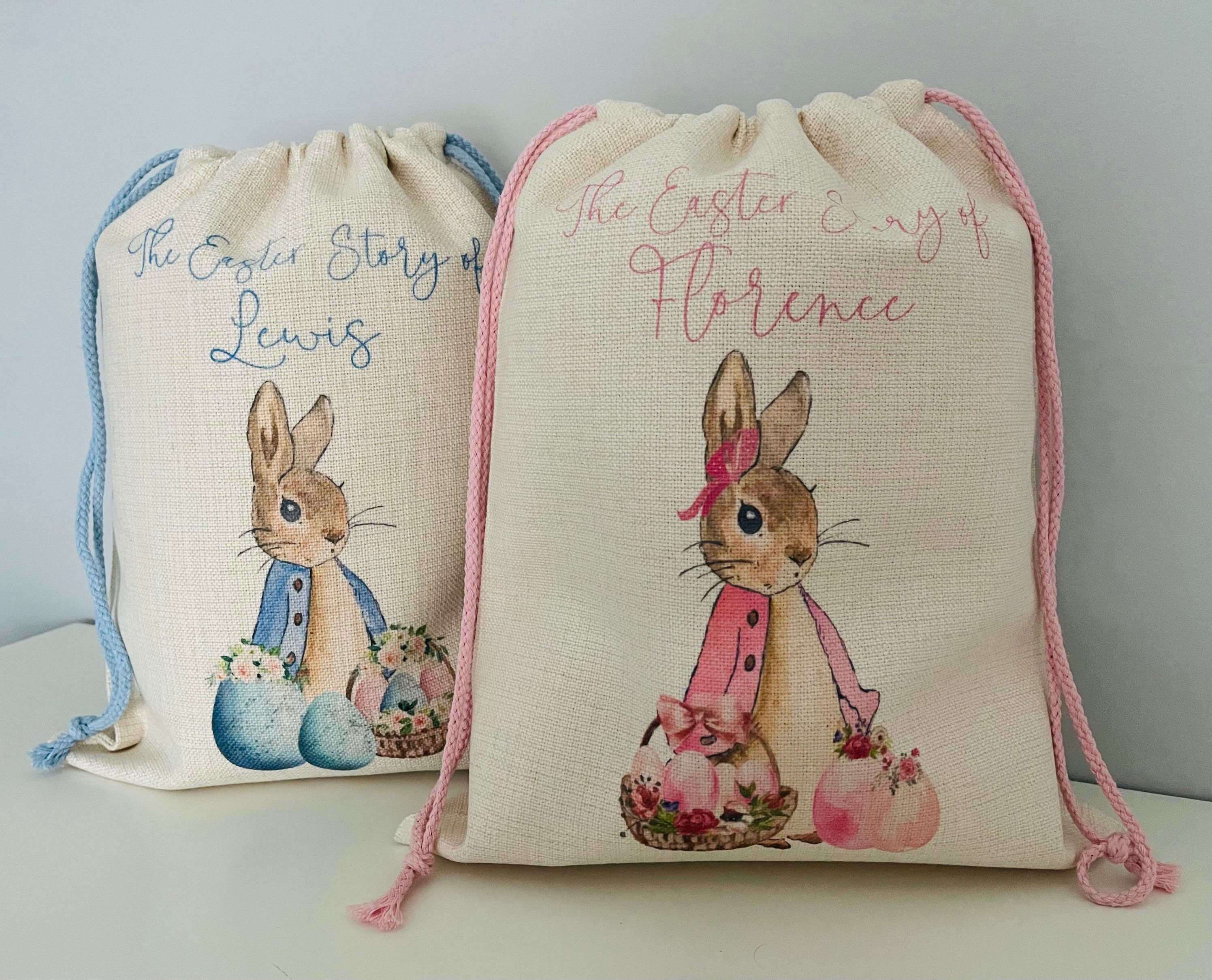 Personalised Peter Rabbit Easter Sacks Easter Sack Easter Etsy