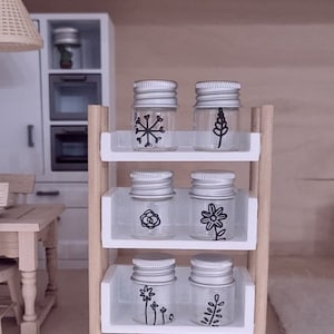 Dollhouse Kitchen shelf 1:6 scale