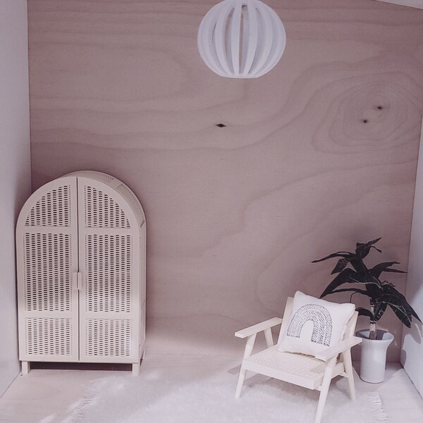 Rattan Wardrobe 1:12 Scale