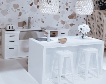 Rattan doll’s pendant light