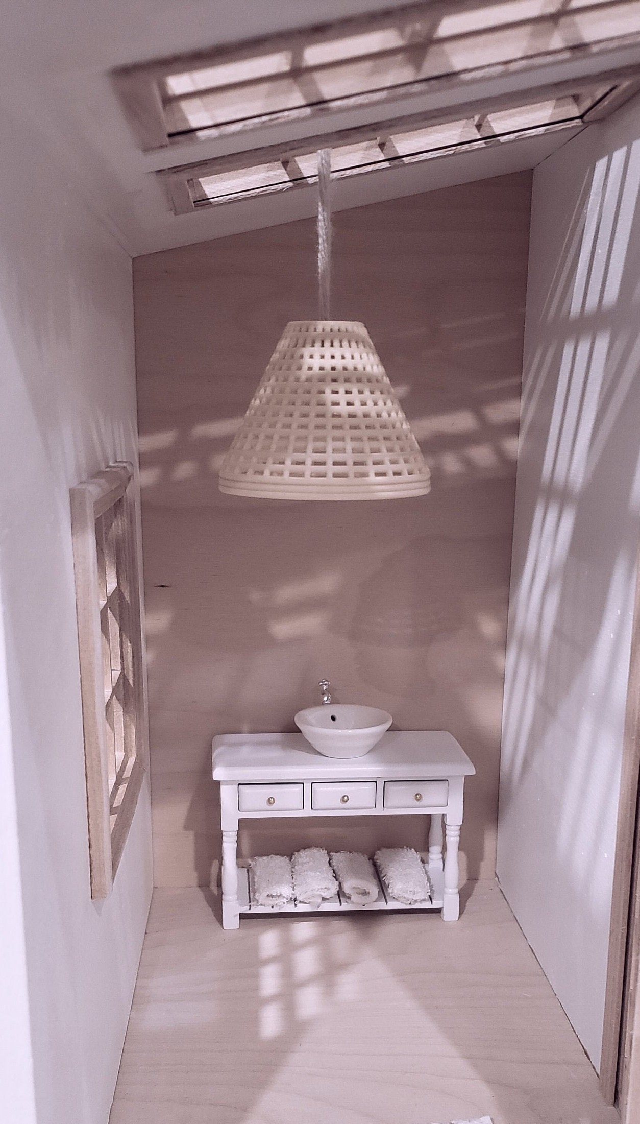 Dollhouse Wooden Bathroom Vanity With Sink - Etsy