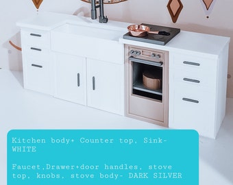 Customizable Dollhouse Kitchen 1:12 scale