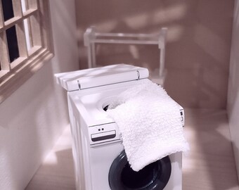 1:12 Wooden Dollhouse Washing machine