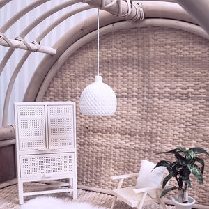 Dollhouse Savannah Rattan -look storage Cabinet  1:12 scale