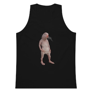 Funny Naked Mole Rat Men’s premium tank top