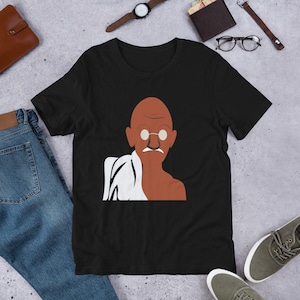 Mahatma Gandhi Bądź zmianą, którą chcesz zobaczyć na świecie - koszulka unisex z krótkim rękawem