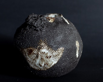 Jarrón de cerámica hecho a mano con flores secas / Mini jarrón de cerámica / Regalo sostenible