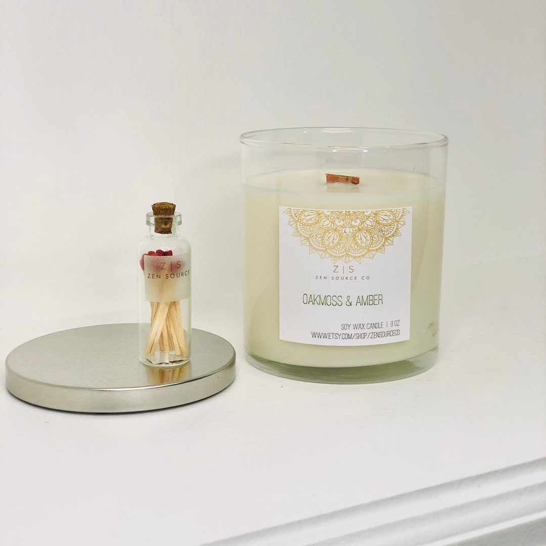 Soy Wax Candle | Wooden Wick Candle | Scented Candle | Hand Poured | 9 ...