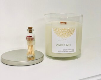Soy Wax Candle | Wooden Wick Candle | Scented Candle | Hand Poured | 9 oz