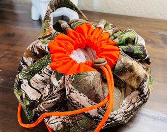 Torba ze ściągaczem Realtree w kolorze kamuflażowym - RĘCZNIE ROBIONA