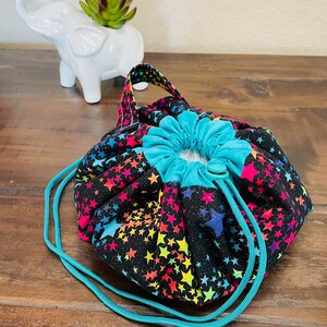 Unique Gift - Drawstring Make Up Bag - HANDMADE