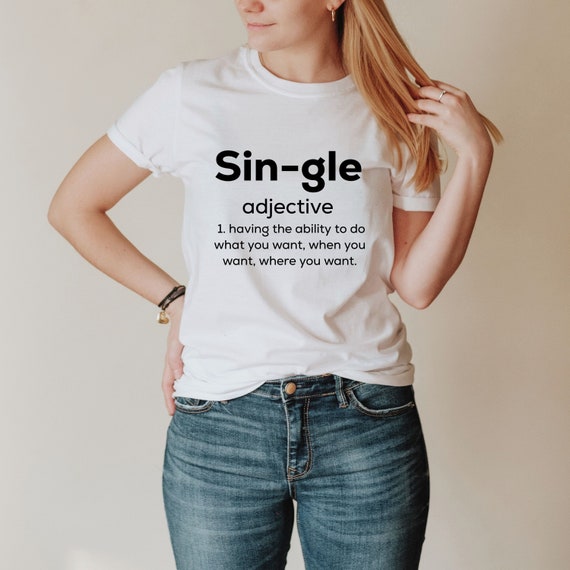 tapijt dichtheid tand Single Definition Funny Single Shirt Gift for Singles - Etsy Denmark