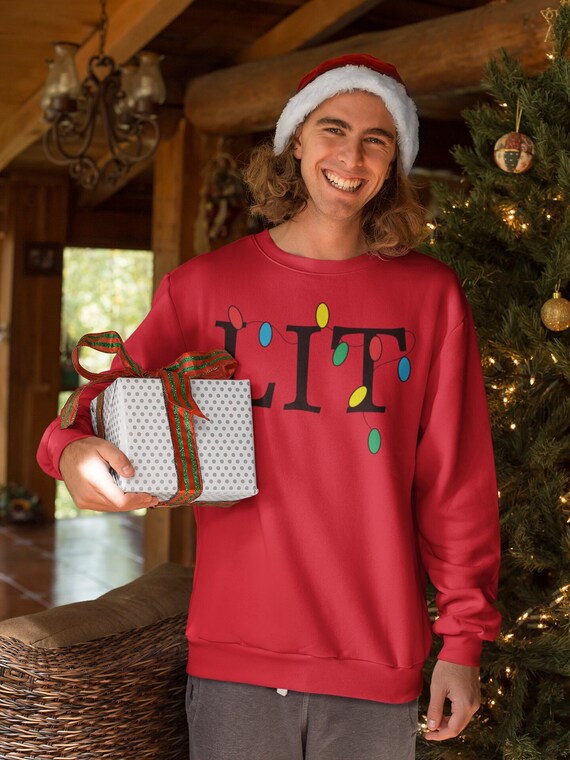 Sudadera iluminada Sudadera de Navidad Fiesta de vacaciones Sueter navideno de manga larga Sudadera de vacaciones Regalo de Navidad familiar Camisa de pijama Etsy Mexico