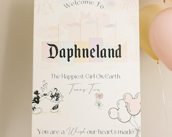 Tabellone di benvenuto per le feste Disneyland