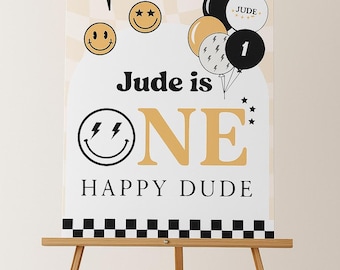 Un tabellone di benvenuto di Happy Dude