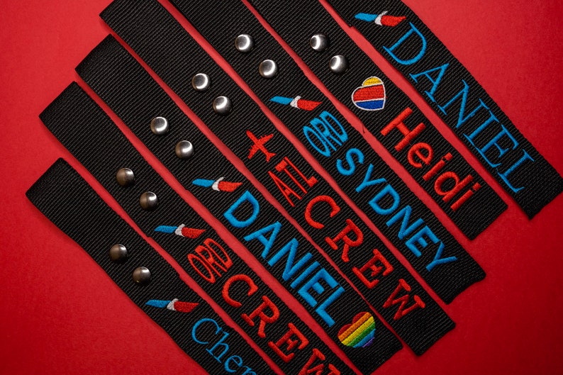 Double sided Personalized Luggage strap. image 7