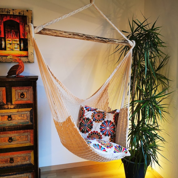 Wooden hanging chair indoor deals