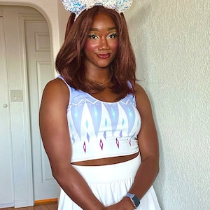 Elsa Frozen Crop Top