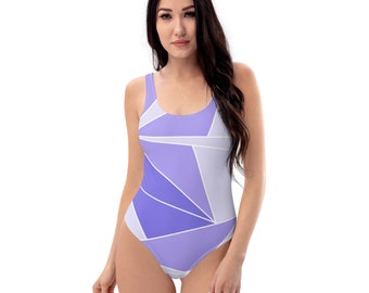 Purple Wall One-Piece Swimsuit