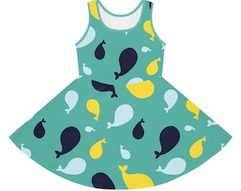 Vestido de verão sem mangas para meninas Coco