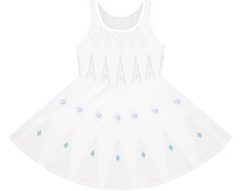 Ice Queen Vestido sin mangas para niña