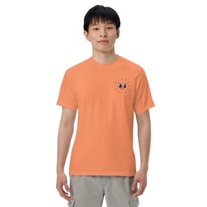Friendly Minutes Embroided Unisex garment-dyed heavyweight t-shirt