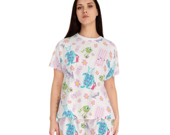 Conjunto de pijama corto para mujer con dibujo de Boo