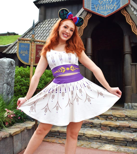 anna skater dress Anna Skater Dress, Princess dress for trips, cosplay 3XL