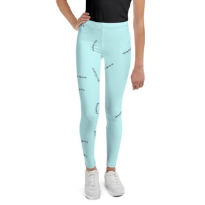 Sally Inspired Footed Leggings With Stitches, Light Blue Tights. Adult Size  read Detail on Sizing -  Canada
