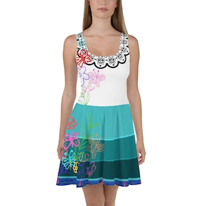 The Mirabel Skater Dress- Running Costume, Cosplay, Bounding