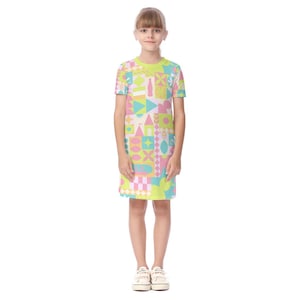 Blair Pastel Small World Kid&#39;s Short Sleeve Dress