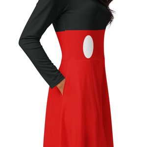 Mrs. Mouse long sleeve midi dress